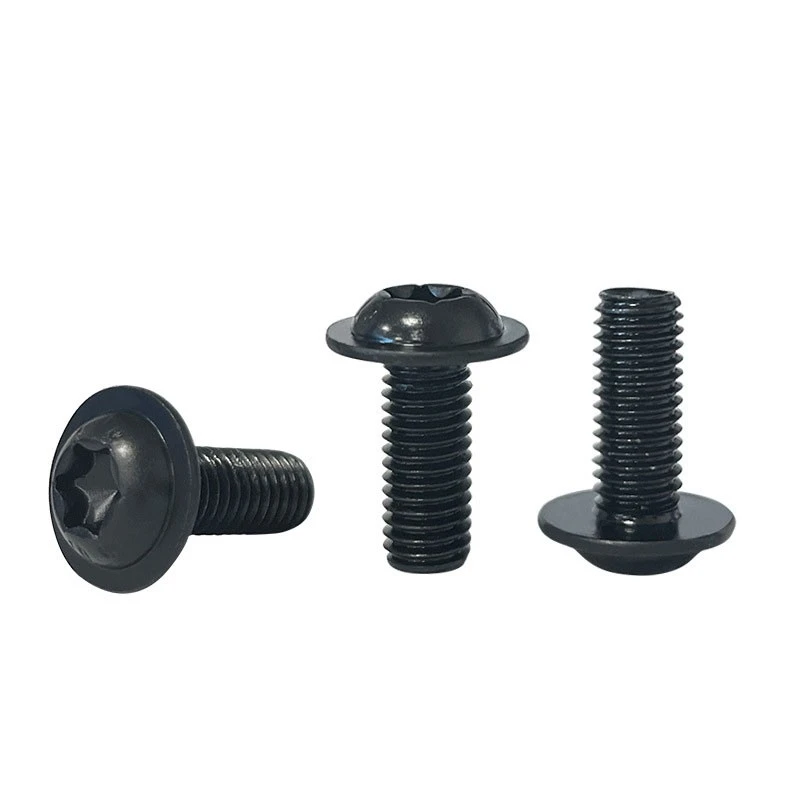 Black Button Flanged Head Torx Drive Screw