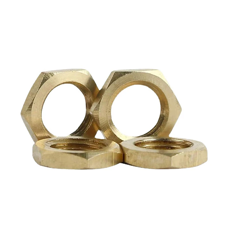 brass hex panel nuts