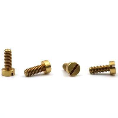 Customization of brass slotted screws