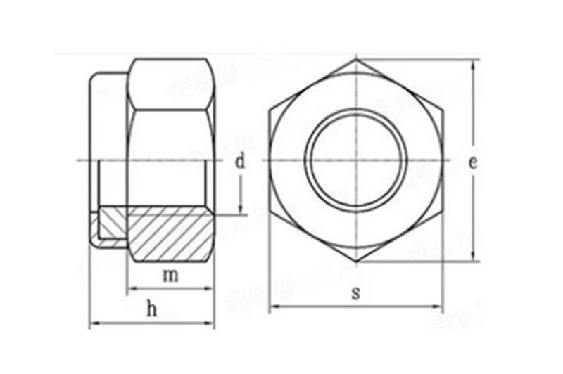 thin profile nylon nut 8