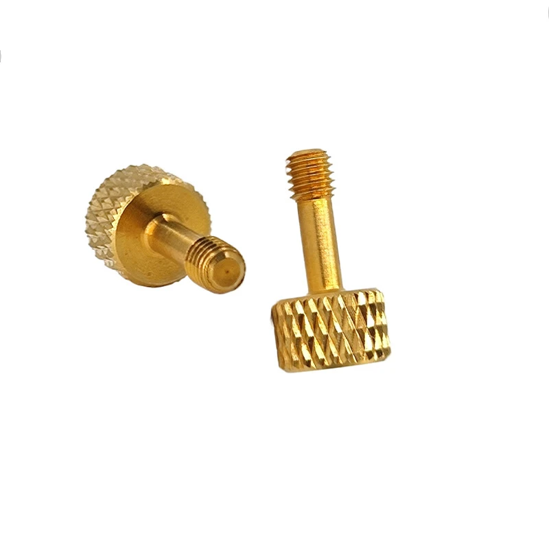 Brass thumb screws of different sizes