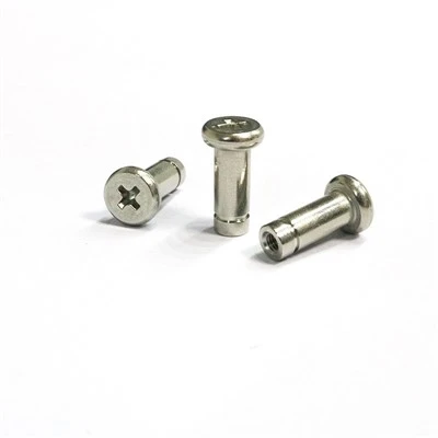 Rounded head Philips drive female threaded binding nut